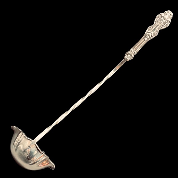Reed Barton King Francis 15.5' Punch Ladle Hollow Handle Hollowware Silver Plate - Picture 2 of 7